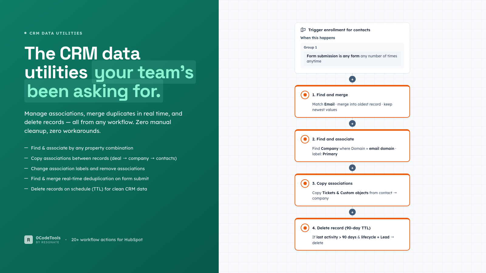 Associations, Find and Merge, Delete Record